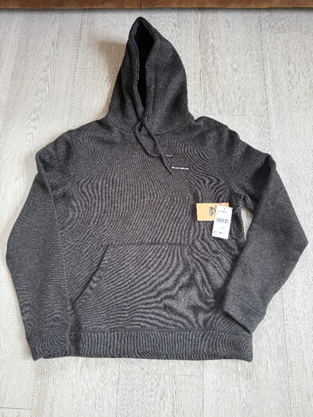 Quiksilver ~ Classic KELLER HOODIE ~ Pullover ~ Dark GRAY ~ NEW! ~ Men's MEDIUM